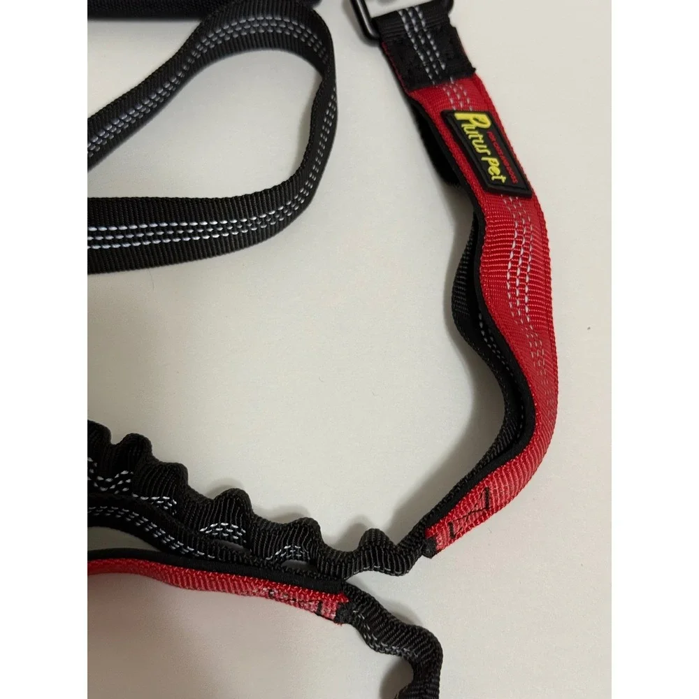 Plutus Pet Hands Free Dog Leash Black Reflective Waist Belt Bungee Running Set‎